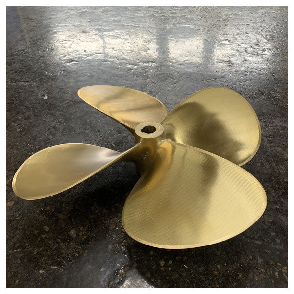 Nakashima 4-Blade Boat Propeller GL469 R2718050140 Polished Marine Propeller