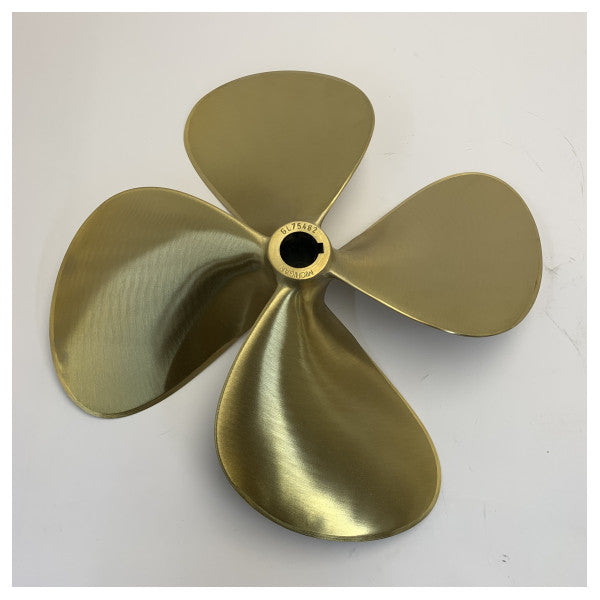 Michigan Propellers 4-Blatt Messingpropeller GL469 20x17 LH 35mm - 860553