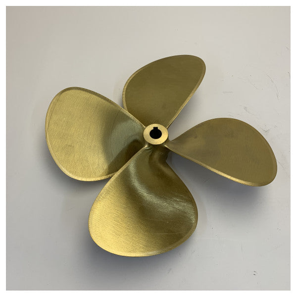 Michigan Propellers 4-Blatt Messingpropeller GL469 17x12 LH 30mm - 850117