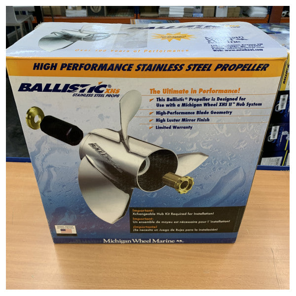 Michigan Ballistic 3-blads rustfri stålpropel 14 7/8 x 15 RH - 933515