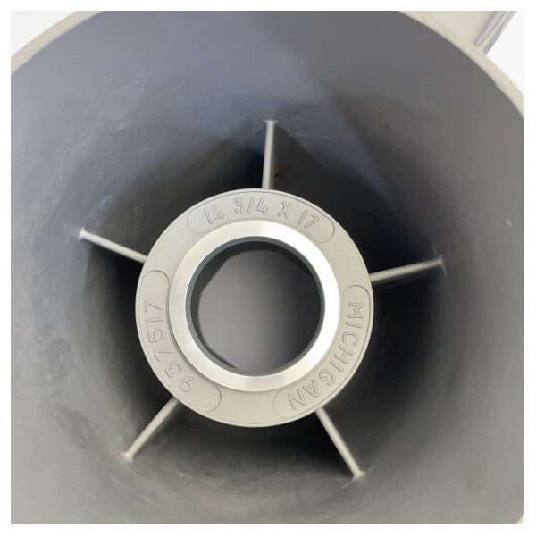 Michigan Ballistic 3-bladet propeller i rustfrit stål 14 3/4 x 17 LH - 937517