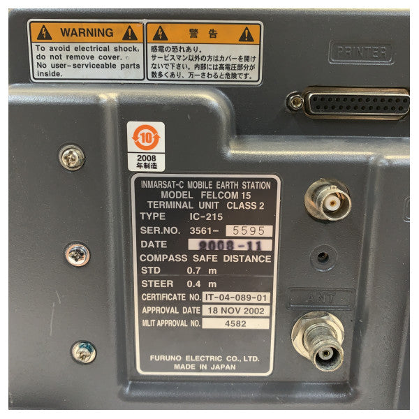 Furuno IC-215 Display terminale di comunicazione marittima - Usato