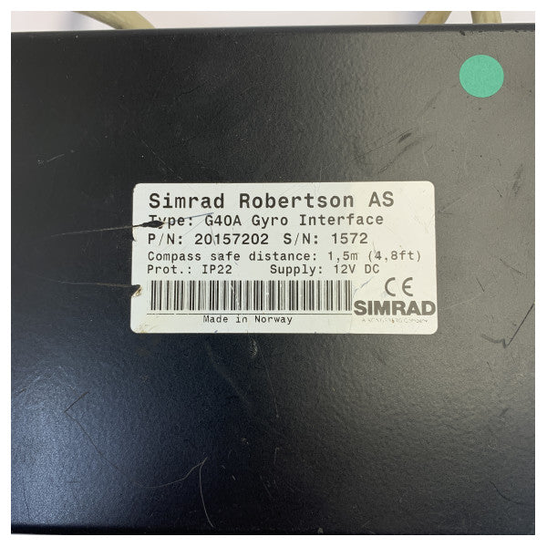 Simrad G40A Gyro Interface Marine Electronics Unit - Used