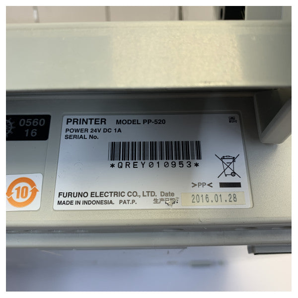 Furuno PP-520 marineprinter til GMDSS- og navigationssystemer - brugt