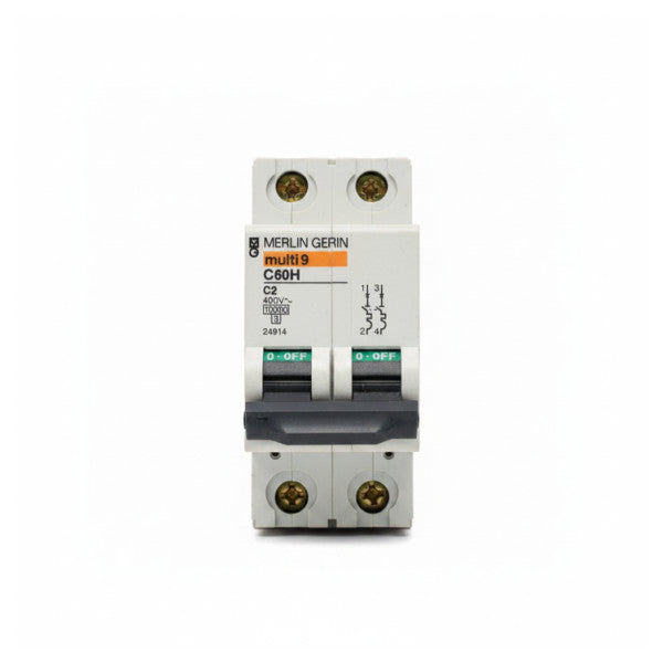 Merlin Gerin Multi 9 C60H C2 miniature automatsikring MCB 10kA 2A - brugt