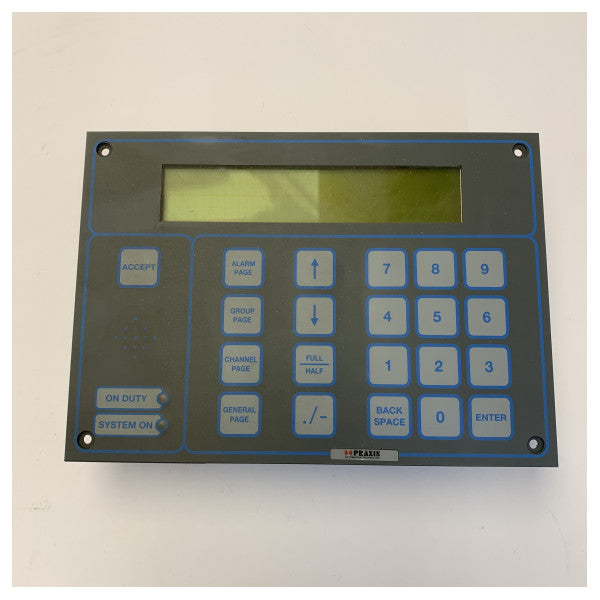 Praxis 98-6-021-600 Alarm Duty System Display Module - Used