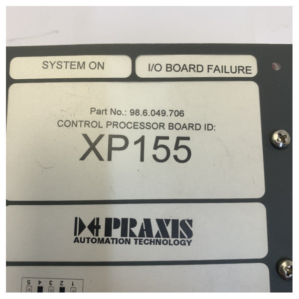 Praxis 98-6-049-706 styrprocessorplatta för marin automation - Begagnad