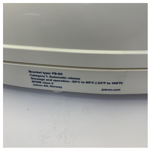Jotron 83310 Tron 60S EPIRB avec support à largage automatique Équipement de sécurité marine