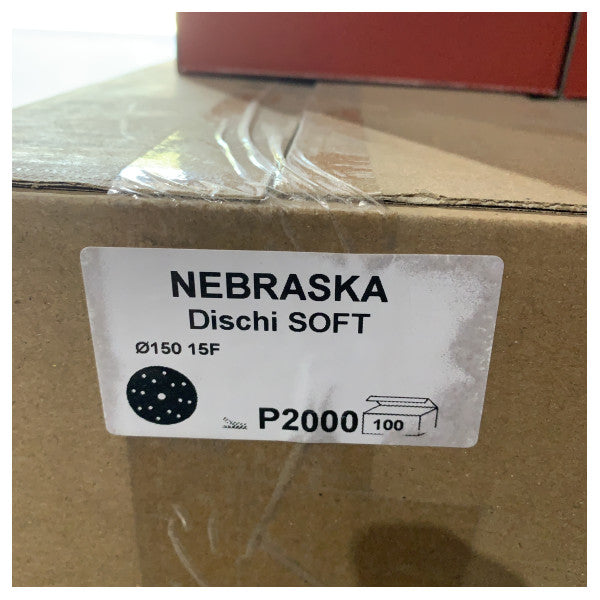 Nebraska Soft Touch Schleifpapier-Scheibe Durchm. 150 mm P2000 15 Löcher