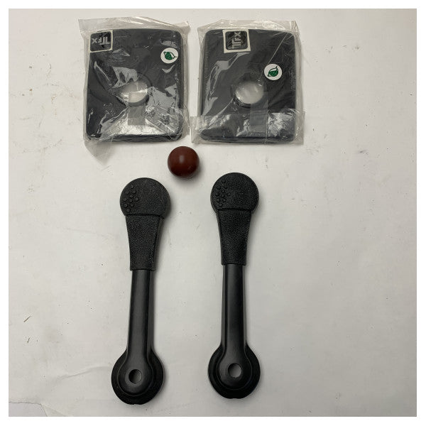 2x Teleflex Kommander B80/S segel-kahva + suojus