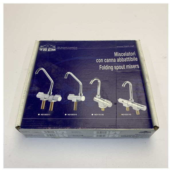 Trem Short Marine Mixer Tap with 18mm Large Spout - Yacht Hardware N0103110