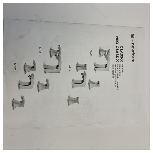 Newform Class-X 3-Hole Basin Mixer Tap - 62605.21