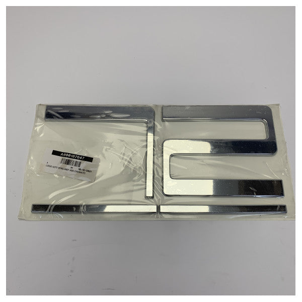 Emblème ABS chromé original Azimut Yacht AZ72 Logo Version 2007 - 208434