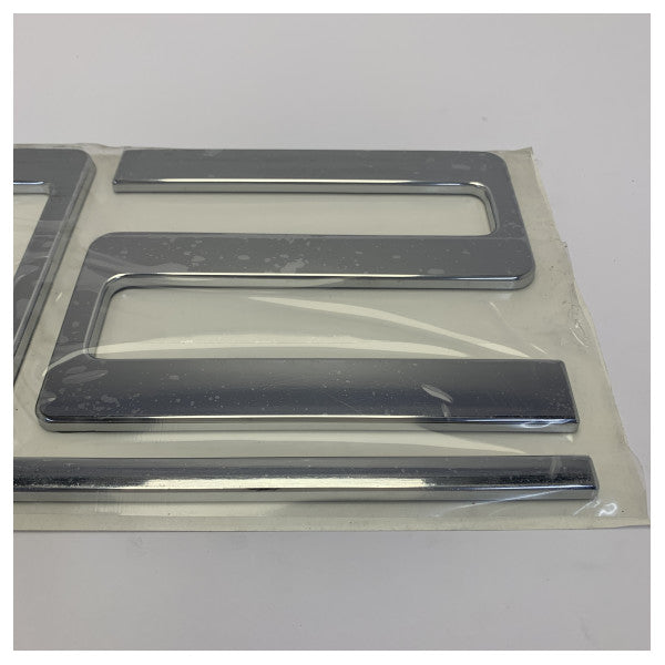 Emblème ABS chromé original Azimut Yacht AZ72 Logo Version 2007 - 208434
