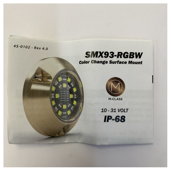 Lumishore SMX93 RGBW Marine Underwater Light - Surface Mount