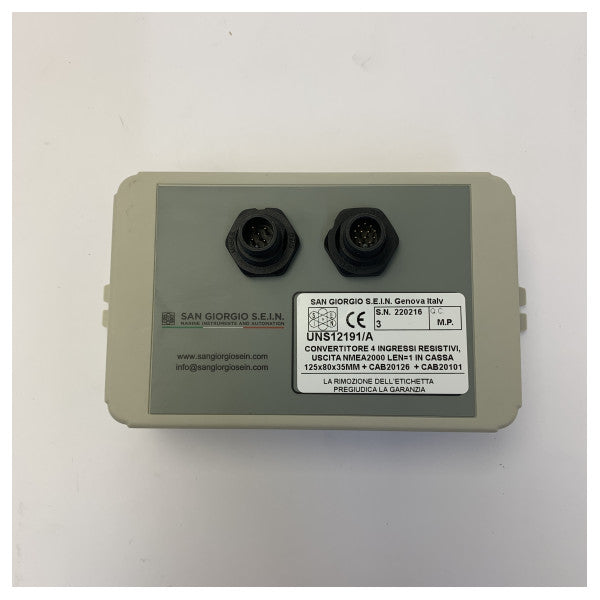 San Giorgio Sein Mechanical Engine to NMEA 2000 Converter Kit - UNS12191