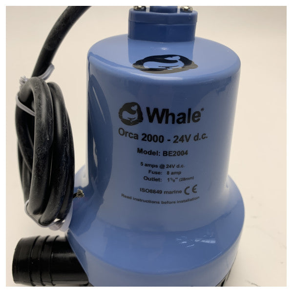 Bomba de achique Whale Orca 2000 24V - 120L/min - BE2004