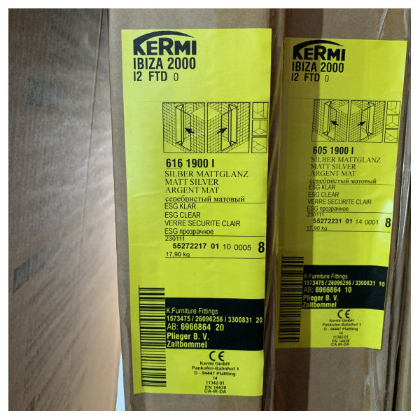 Kermi Ibiza 2000 Bi-Fold-Duschtür I2FTD60190 Kompaktes Design