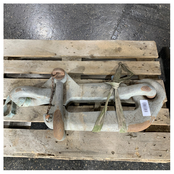 Sanguineti 125 KG High Hold Stocklos Yacht-Anker aus verzinktem Stahl