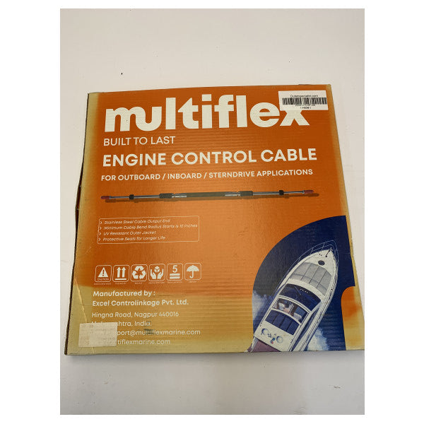 Multiflex MF-220 Marine Control Cable EC-020C-20-SB Push-Pull Engine Cable