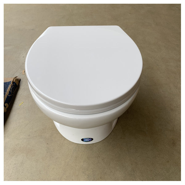 Jabsco Deluxe Flush DF14 24V Elektrische Marine-Toilette mit Softclose-Sitz und Pumpe - 58280-3024