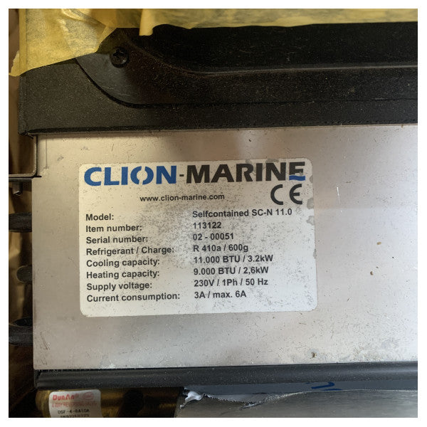 Clion Marine SC-N 11.0 Self-Contained Air Conditioning Unit 11,000 BTU 230V