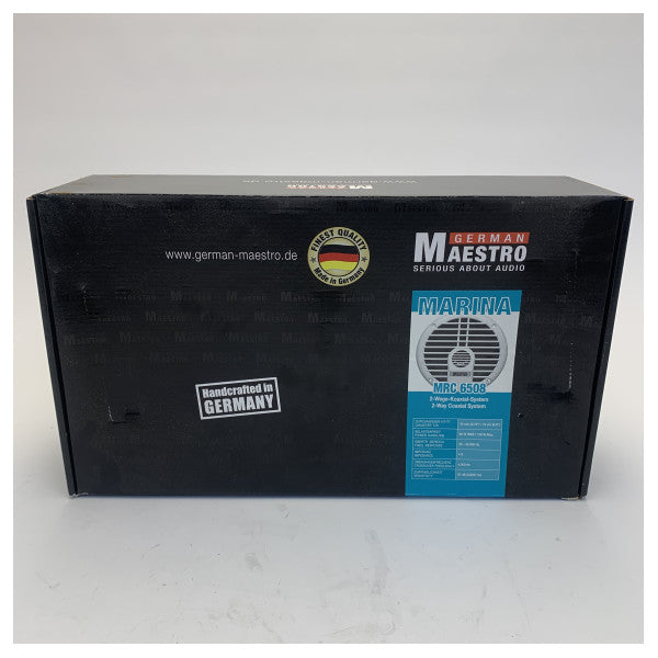 Colunas de Áudio Marinho German Maestro MRC6508 Sistema de Componentes de 6,5 polegadas