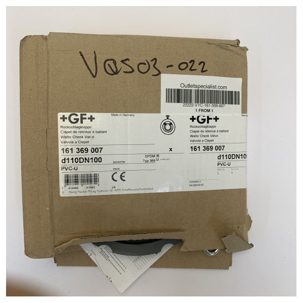 GF 161-369-007 Marine kontraventil D110DN100 plastkvalitet