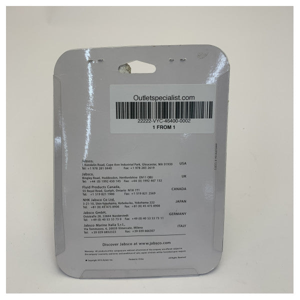 Jabsco 46400-0002 PumpGuard inline-silfilter for marint vann 19 mm (3/4")