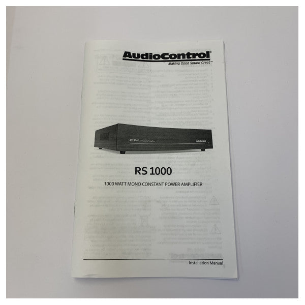 AudioControl RS500 ACP-RS-1000-22V ラックマウントサブウーファーアンプ 230V
