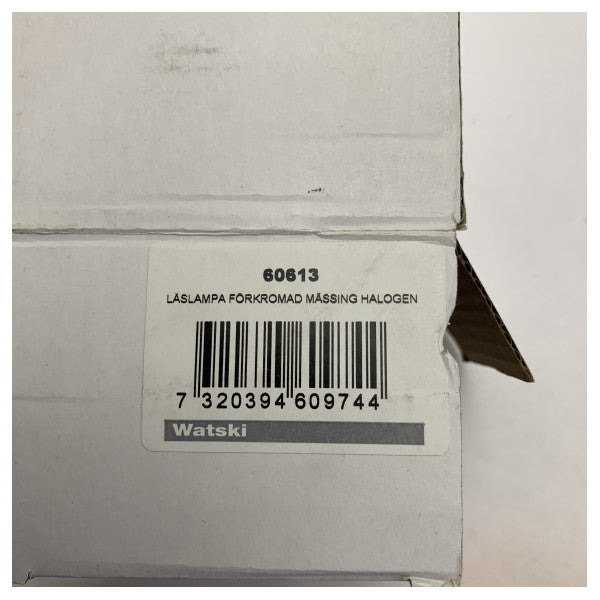 Настільна лампа для читання Watski Chrome Brass регульована 12/24V - 60613