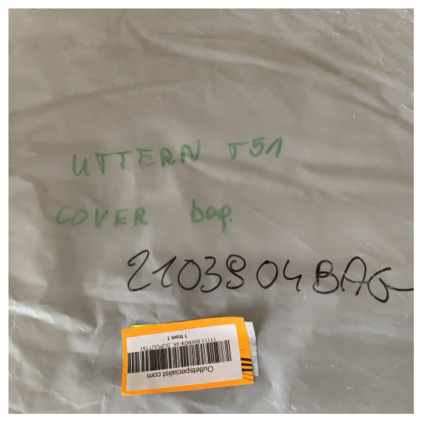 Uttern T51 Canvass Musta Laukku Bimini Peitteelle - VK_SUPUUTT51