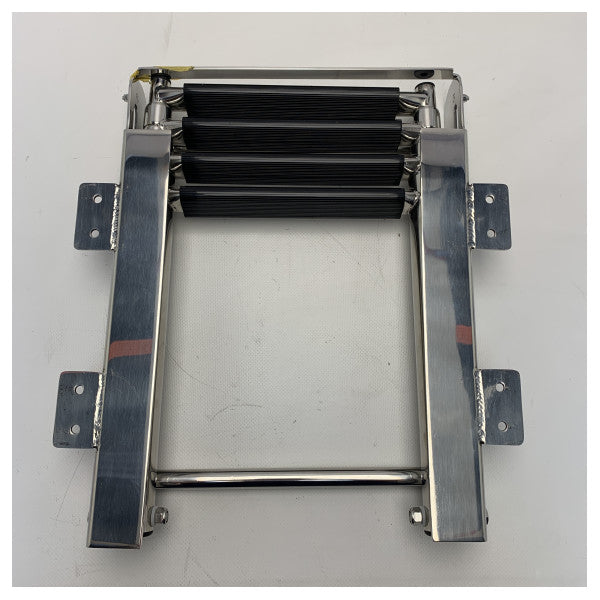 Plastimo utdragbar badstege i rostfritt stål 4 steg underbyggnad