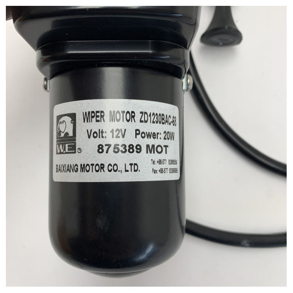 クイックシルバー バイシャン マリン 12V 20W ロングシャフト ウィンドスクリーン ワイパーモーター 60度