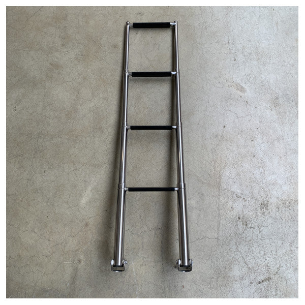 ステンレススチール製 4段折りたたみ式水泳用梯子 - LADR40001-N