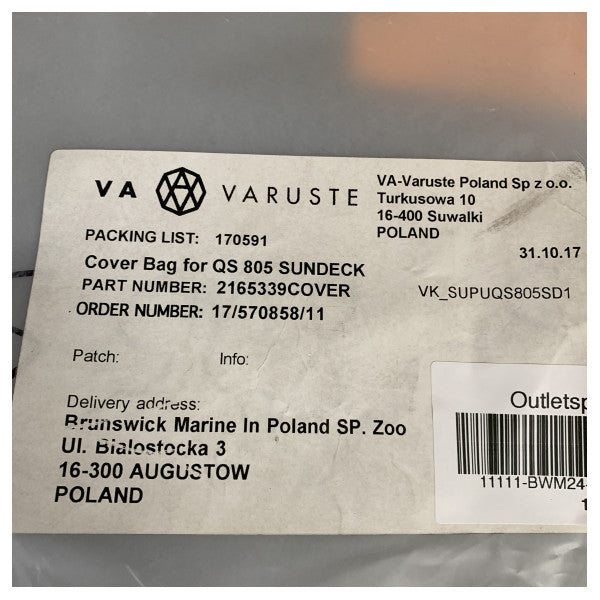 Quicksilver-kansilaukku QS805 Sundeck musta - VK_SUPUQS805S