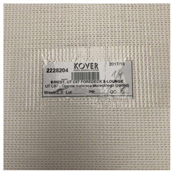 Uttern C87 Foredeck S-Lounge Πίσω Μαξιλάρι Ανθρακί - 2228204