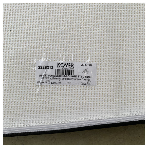 Uttern C87 Fordeck Sunlounge Starboardside Cushion Antracite