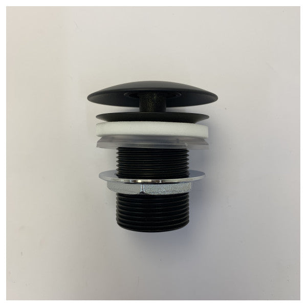 Gessi 01376-299 Assembly tad-Drenaġġ tal-Lavandin - Iswed Matte Hardware tal-Jott