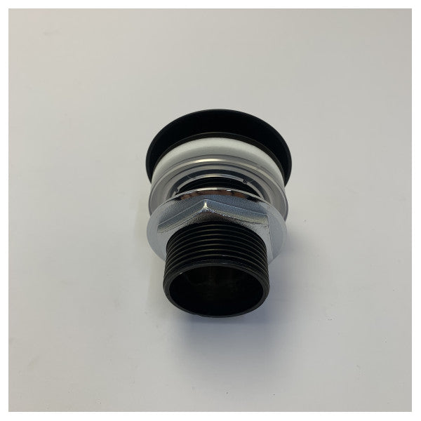 Gessi 01376-299 Assembly tad-Drenaġġ tal-Lavandin - Iswed Matte Hardware tal-Jott