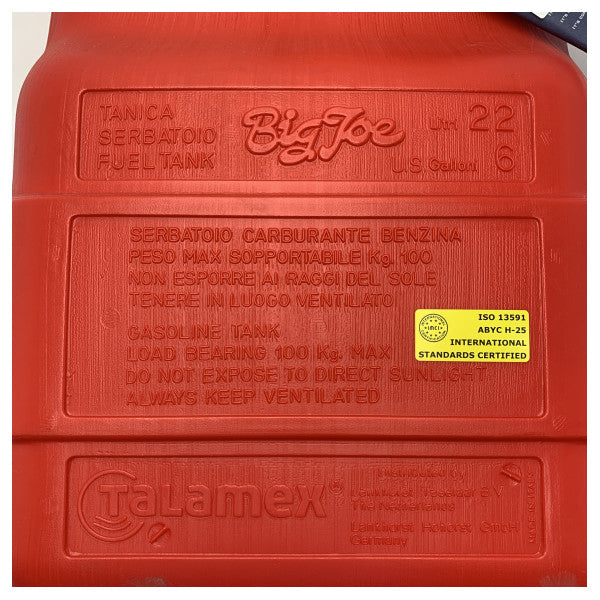 Talamex påhengsmotorens drivstofftank 22L Rød - 18702023