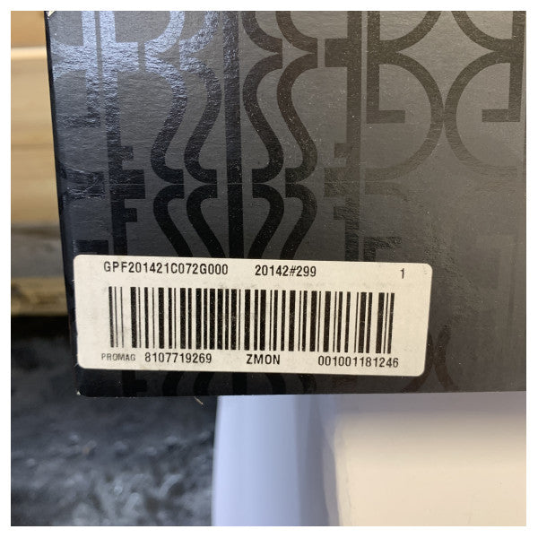 Gessi 20142-299 Calha de duche ajustável com saída de parede - Equ. para iates de grau marítimo
