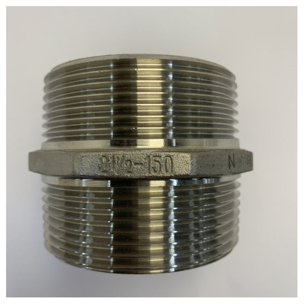 Marine rørfitting gevindnippel 0280N-10 NPT standard yacht-rørføring
