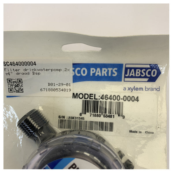 Jabsco 46400-0004 Marinepumpen-Filter Inline-Wasserfilter