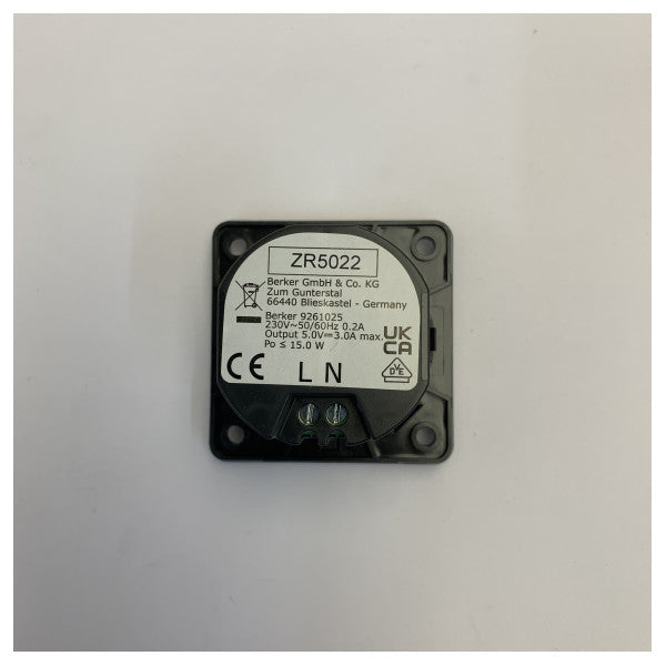 Berker ZR5022 USB Charging Module for Marine & RV - ZR3121 Flush Mount