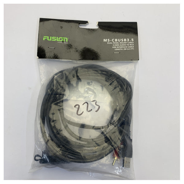 Fusion MS-CBUSB3.5 Marine USB- und 3,5-mm-AUX-Einbaukabel - MS-CBUSB3-5