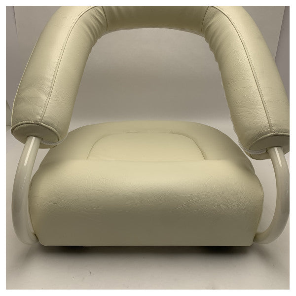 Baja 112 weiß beschichteter Geschwindigkeitsboot-Pilotensitz mit Podest - 1042056-WOL