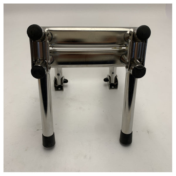 Nautinox ruostumattomasta teräksestä valmistettu merilaituri, jossa on 3 askelmaa, taitettava - 2046-1