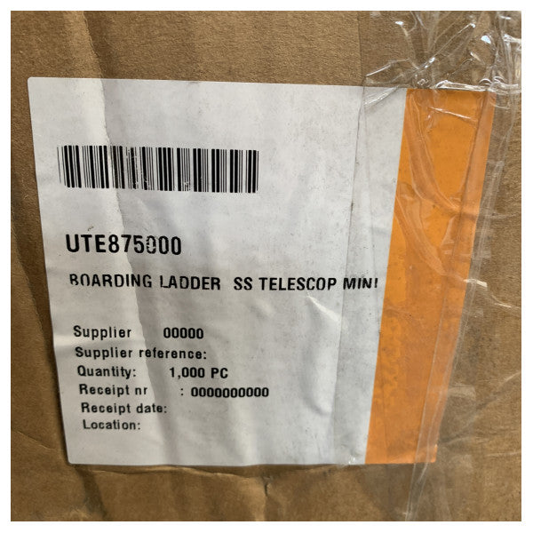 Нержавіюча сталі складна морська драбина для посадки на 3 сходинки - 875000