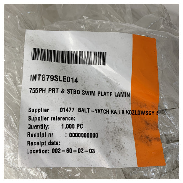 Quicksilver 755 Pilot House plataforma de baño trasera de GRP forma original - 879SLE014